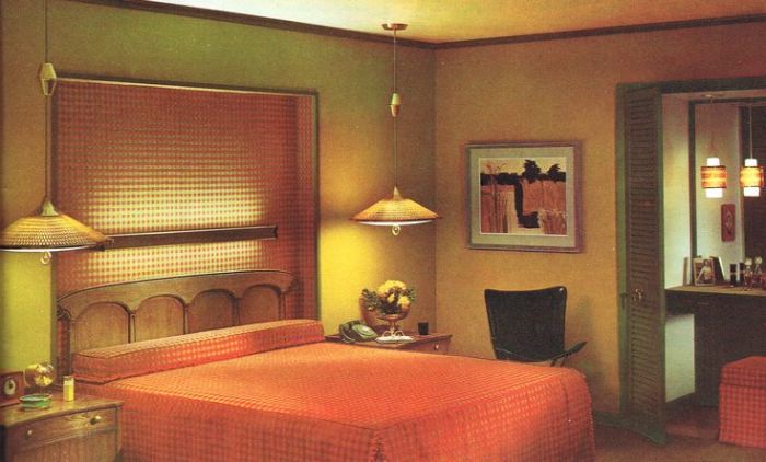 How to decorate a 1960s bedroom