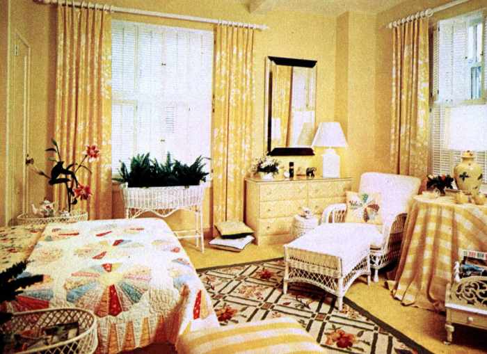 How to decorate a 1960s bedroom