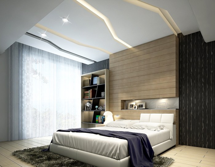 How to decorate a bedroom ceiling