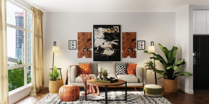 How to decorate a boring apartment