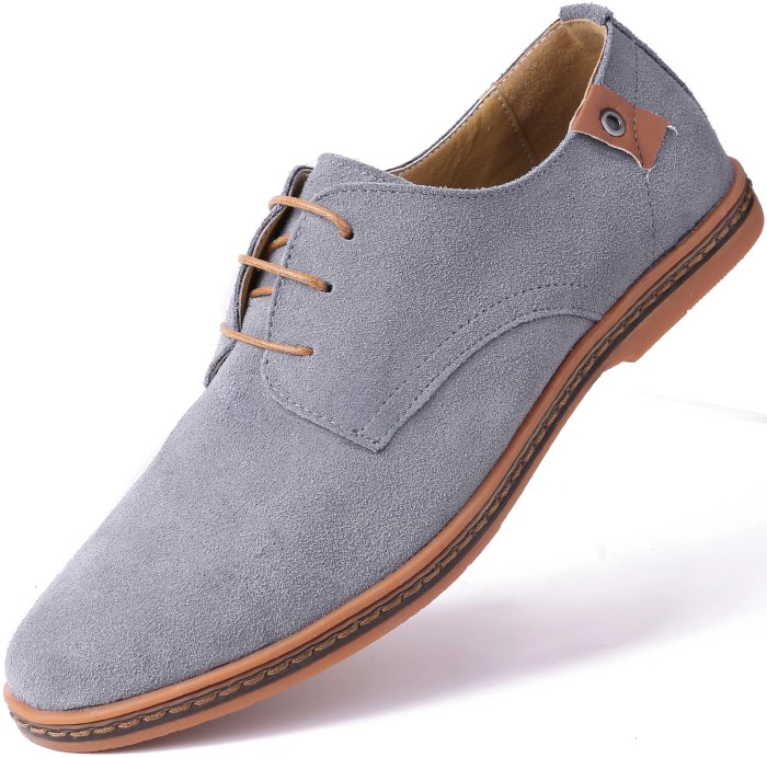 Mens gray suede dress shoes