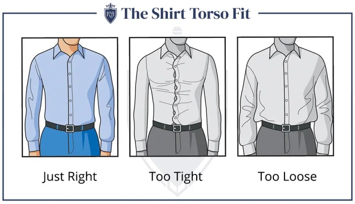 Tailored fit dress shirts for men