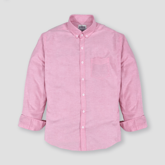 Hot pink dress shirt for men