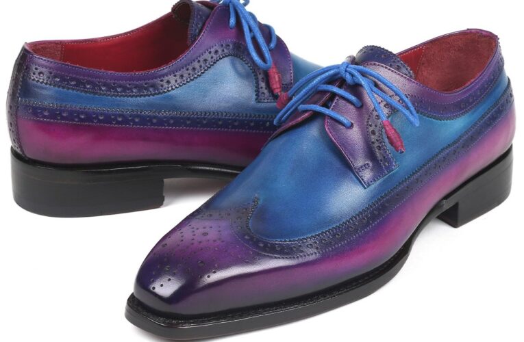 Mens Purple Suede Dress Shoes Stylish and Sophisticated Footwear